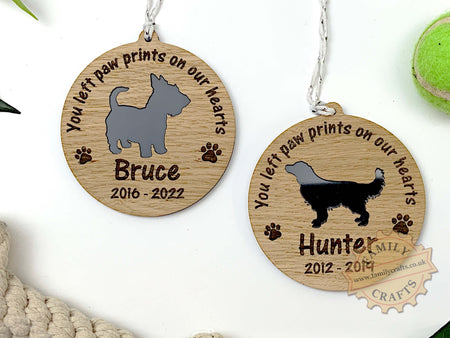 Personalised Pet Memorial Bauble