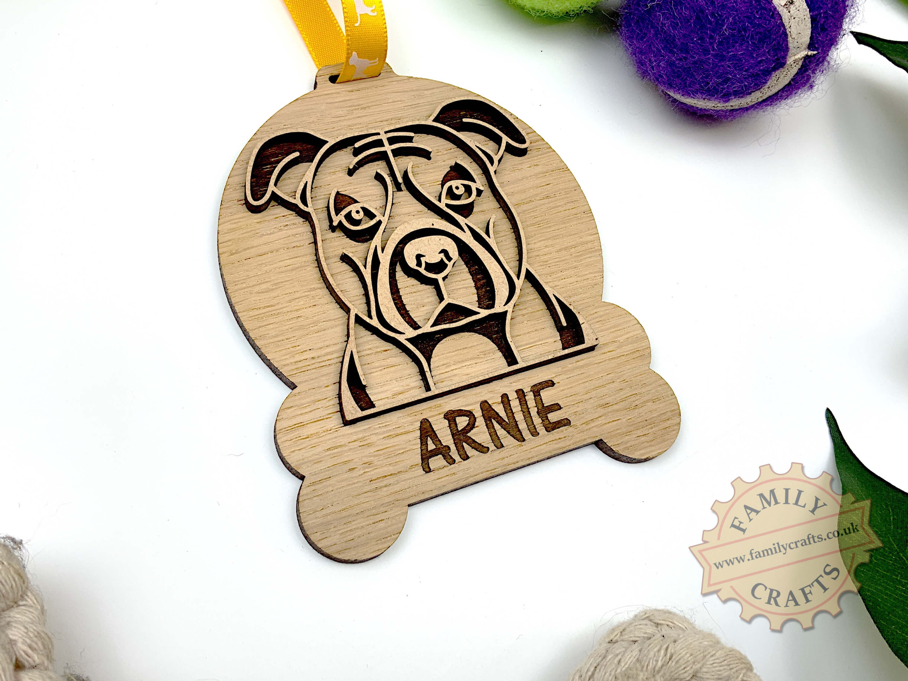 Personalised Wooden Dog Lovers Gift