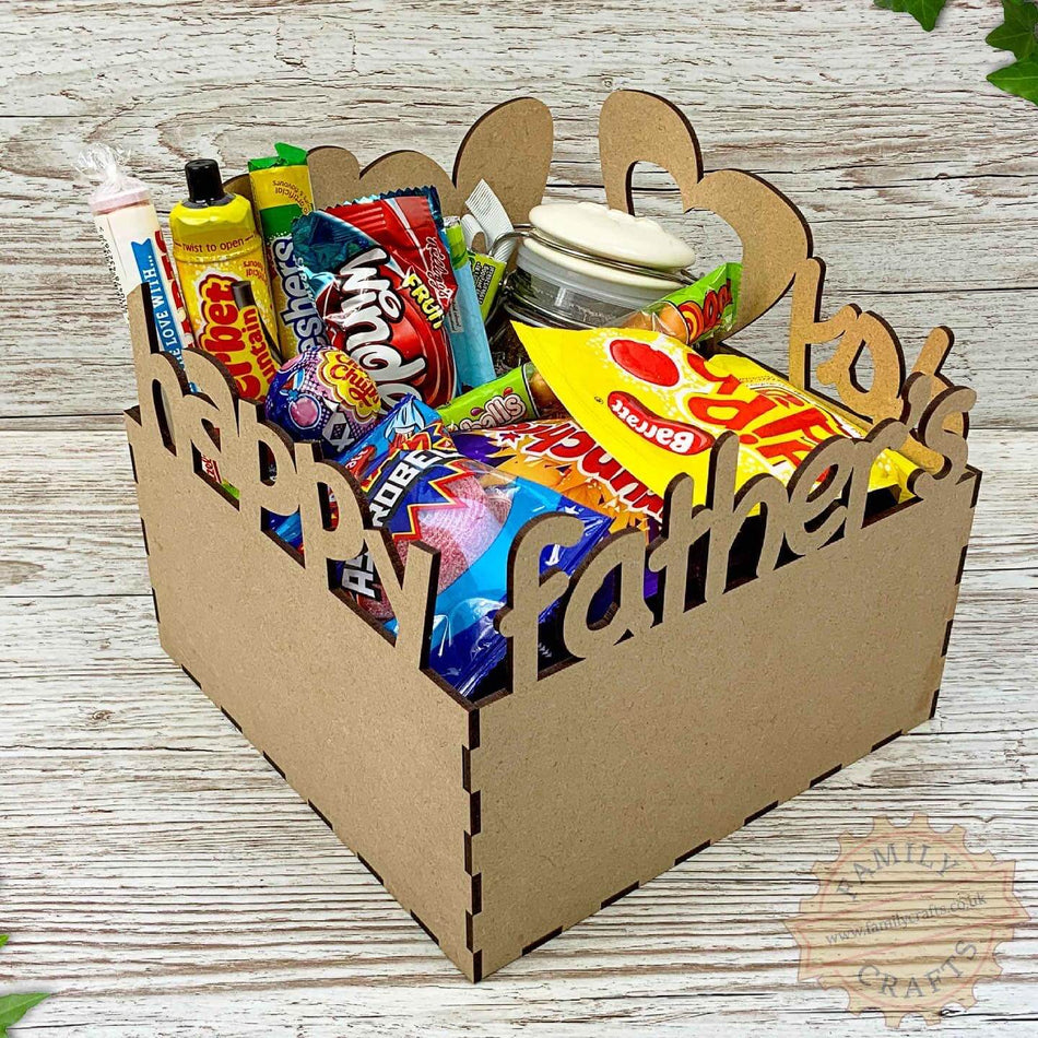 Happy Father's Day Treat Box - Example When Filled