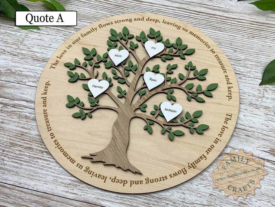 Wooden Family Tree Gift