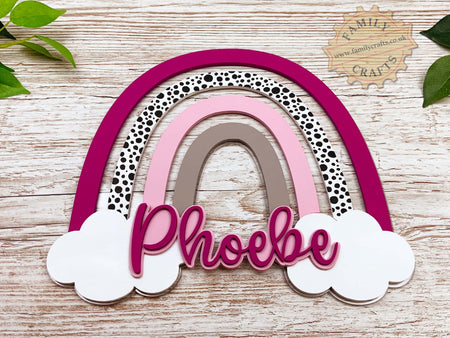 Rainbow Name Sign Personalised