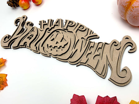 Vibrant Halloween Plaque DIY Kit