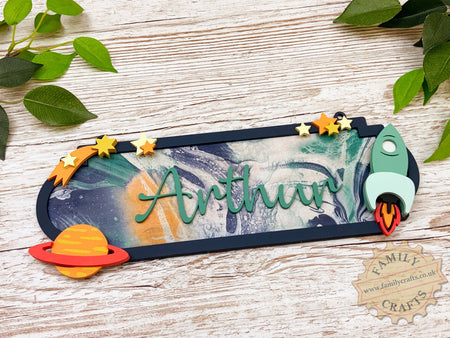 Custom Space Themed Door Sign