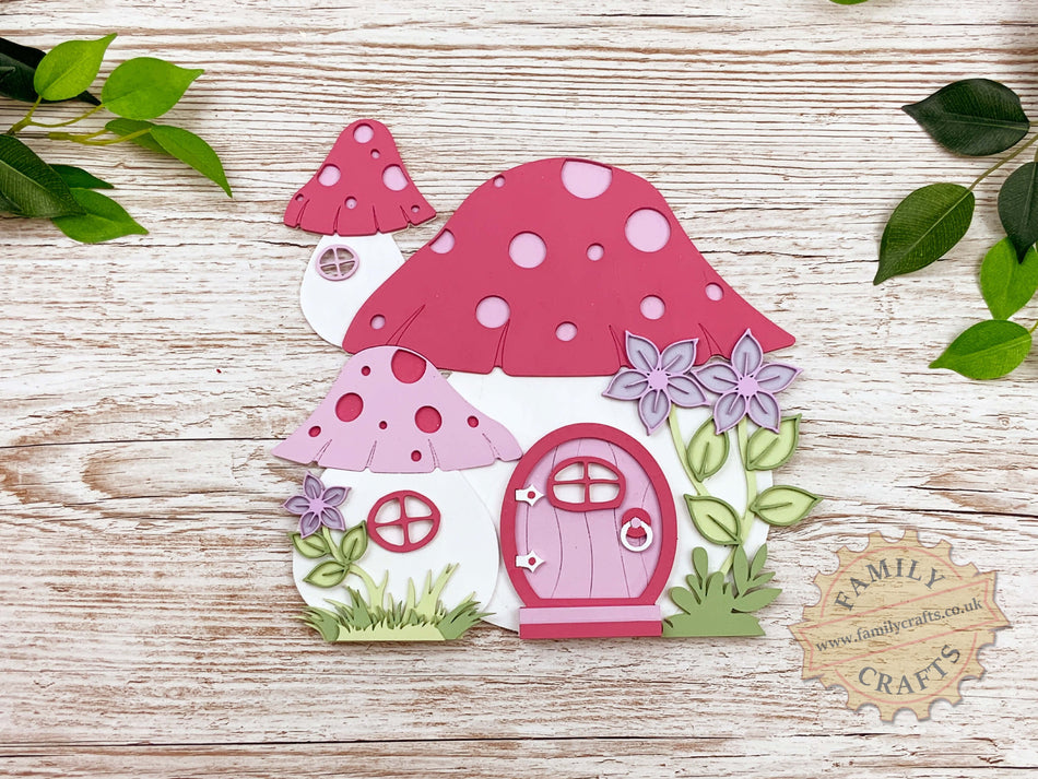 Hand Painted Fairy Toadstool House