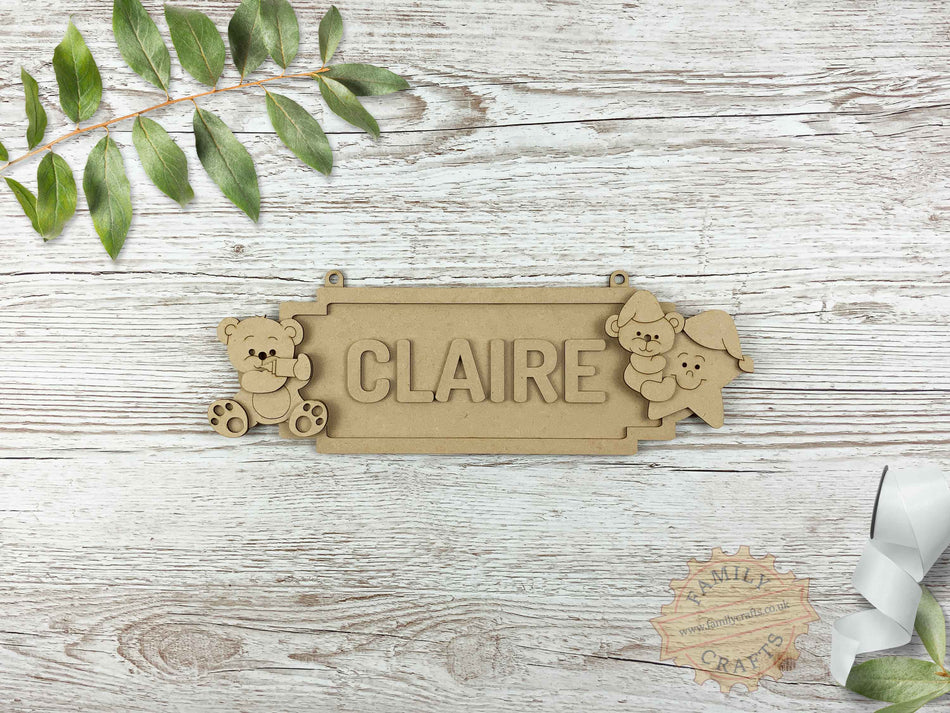 Personalised Door Sign for Nursery