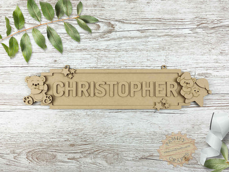 Personalised Baby Door Sign