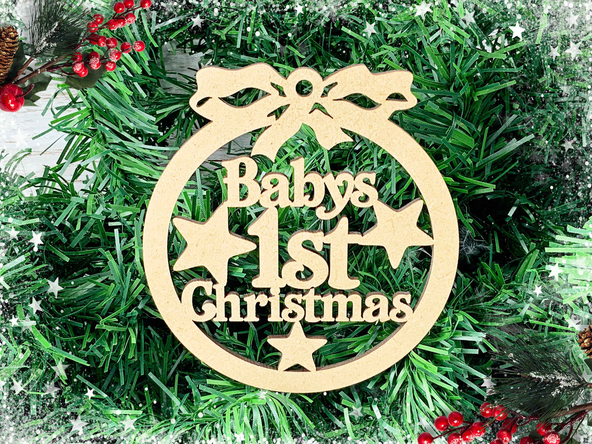 Milestone Baby Christmas Bauble