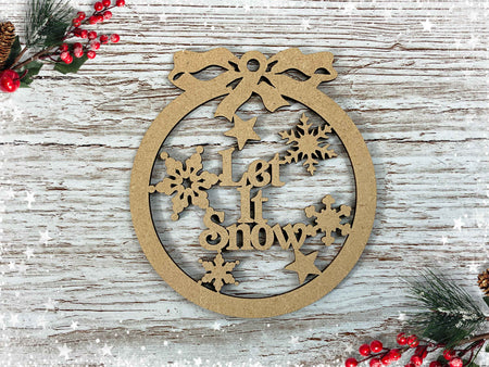 Let it Snow Christmas Bauble