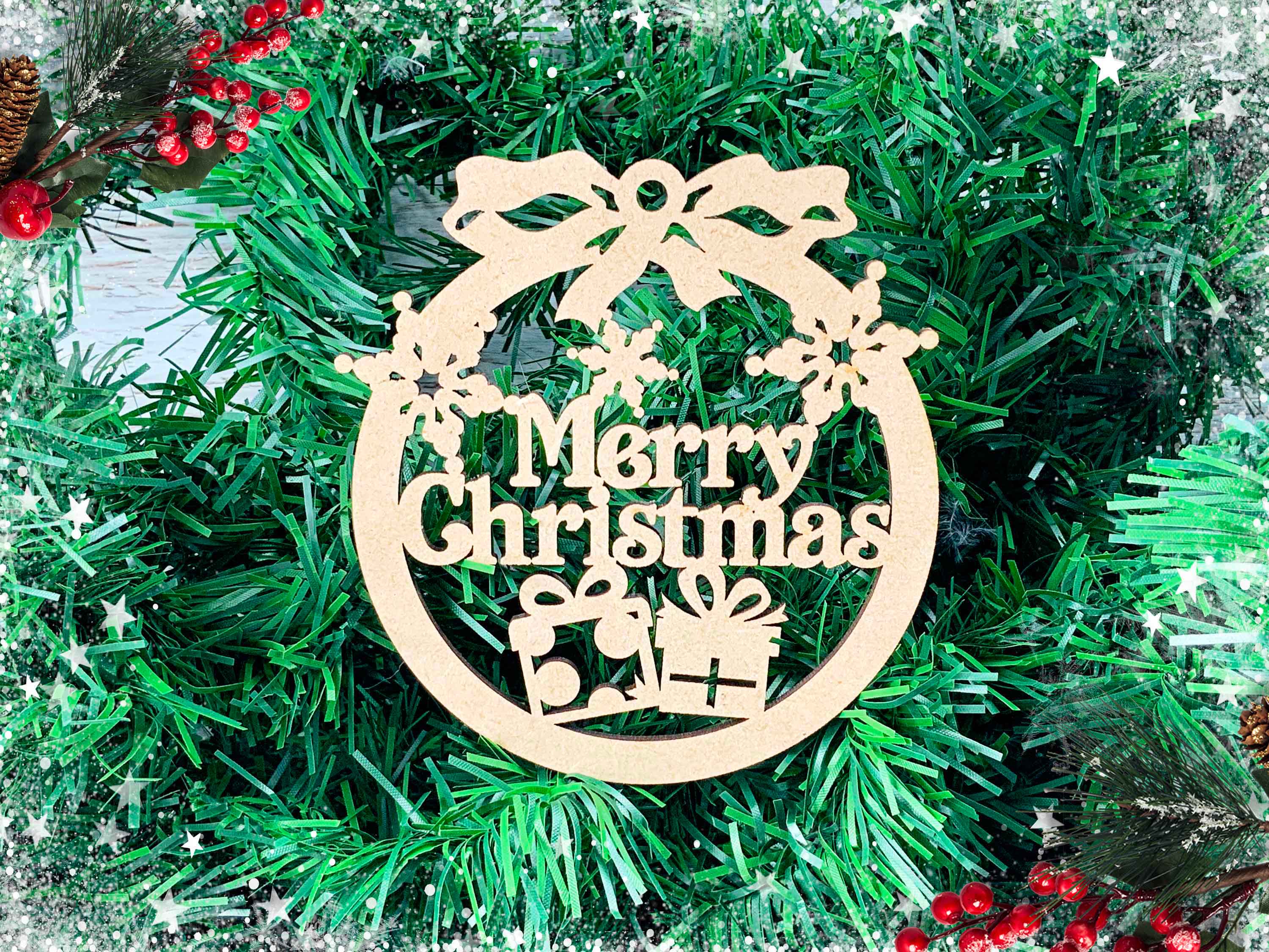 Festive Holiday Tree Decoration