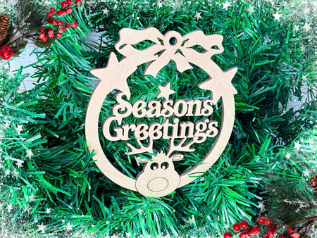 Seasons Greetings Christmas Bauble