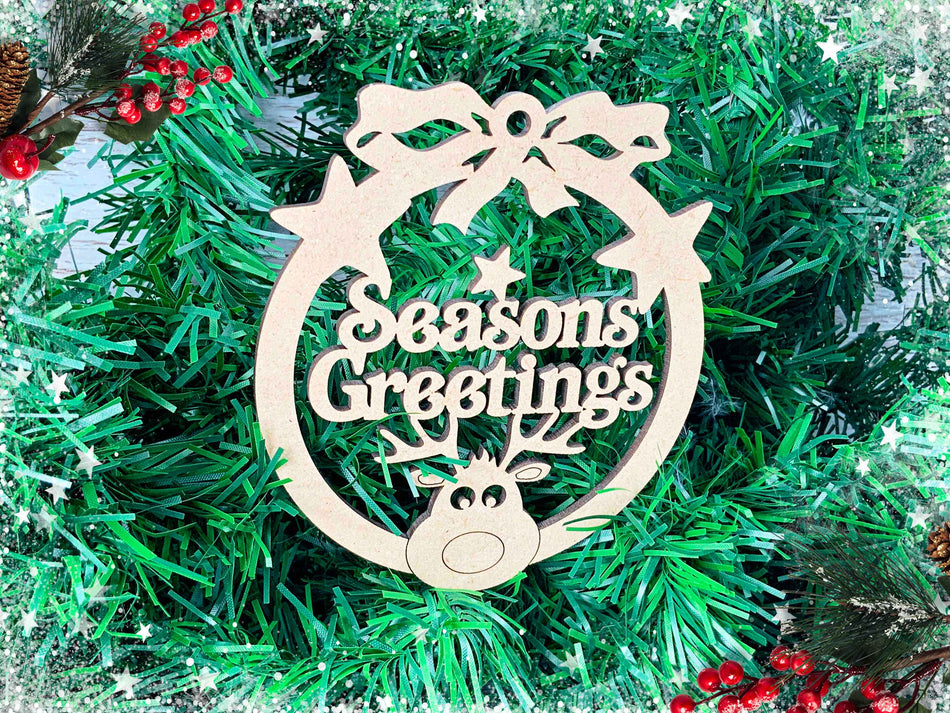 Seasons Greetings Christmas Bauble