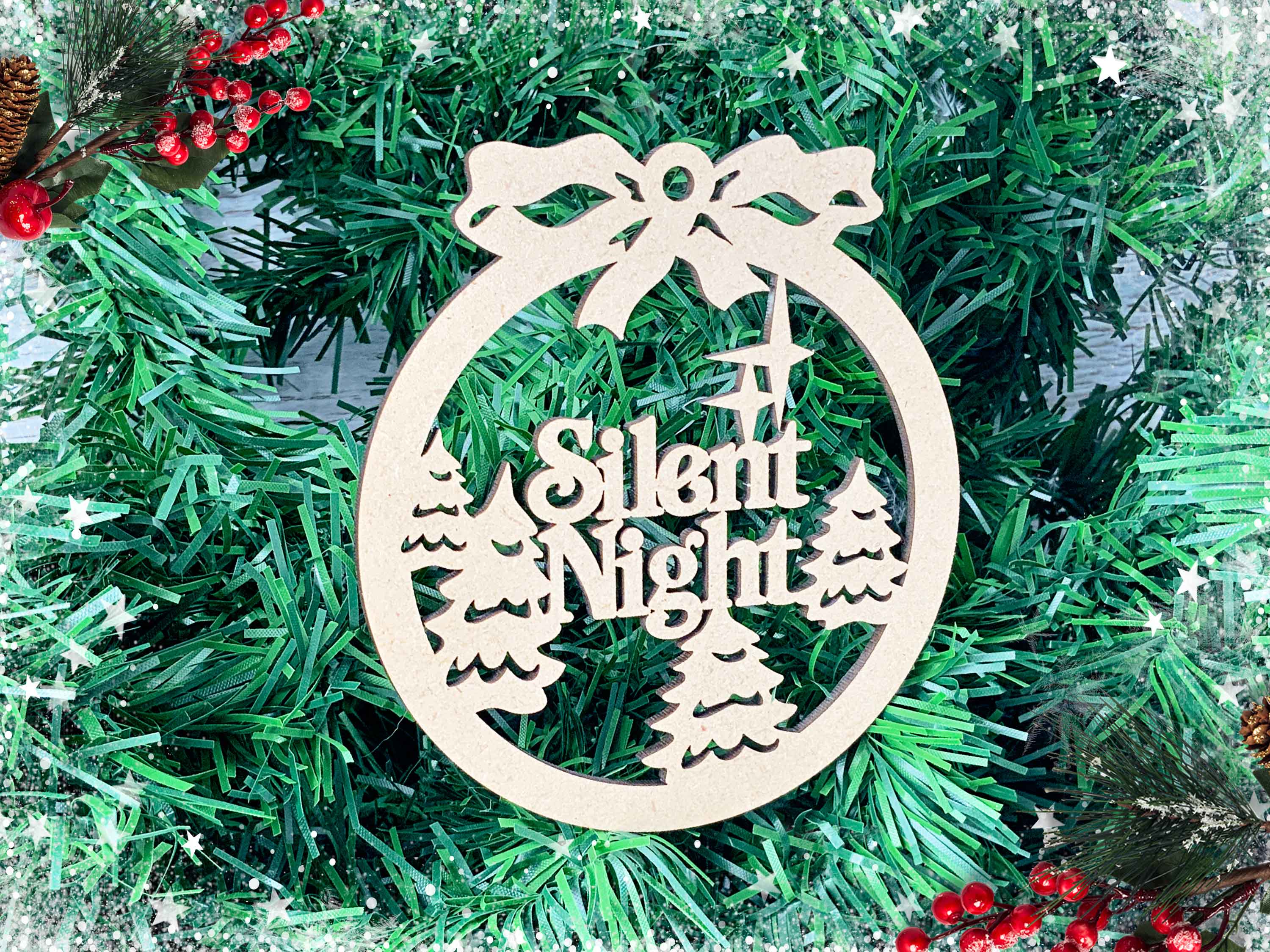 Silent Night Christmas Bauble