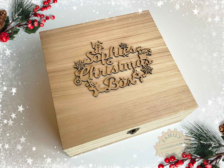 Festive Script Font Christmas Eve Box Topper