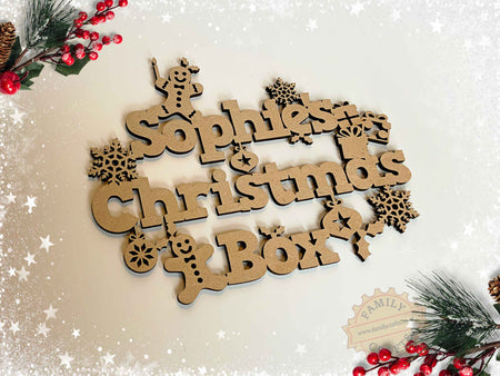 Personalised Christmas Eve Box Topper