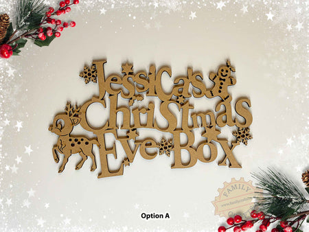 Funky Font Christmas Eve Box Topper