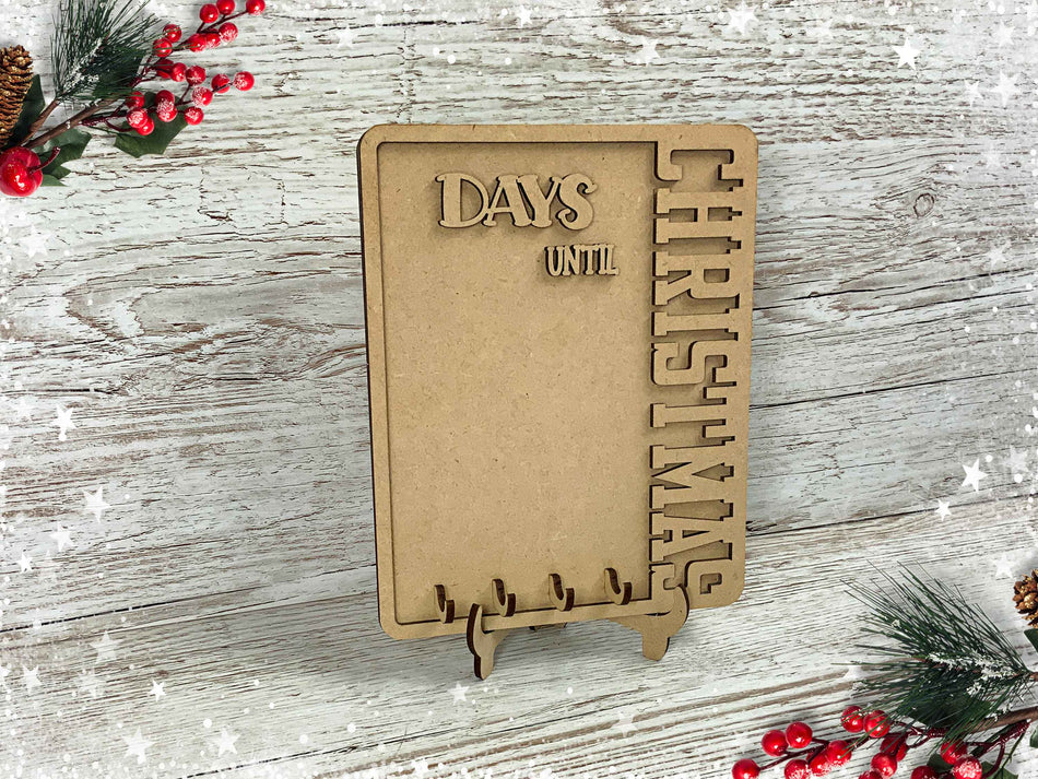 Days Until Christmas Countdown Sign