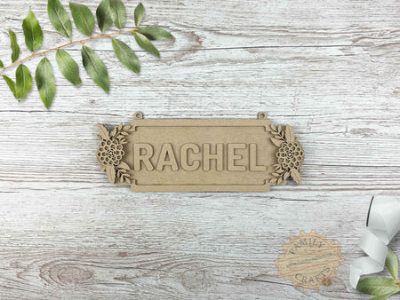 Bespoke Floral Street Sign