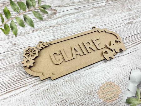 Personalised Elephant Name Sign