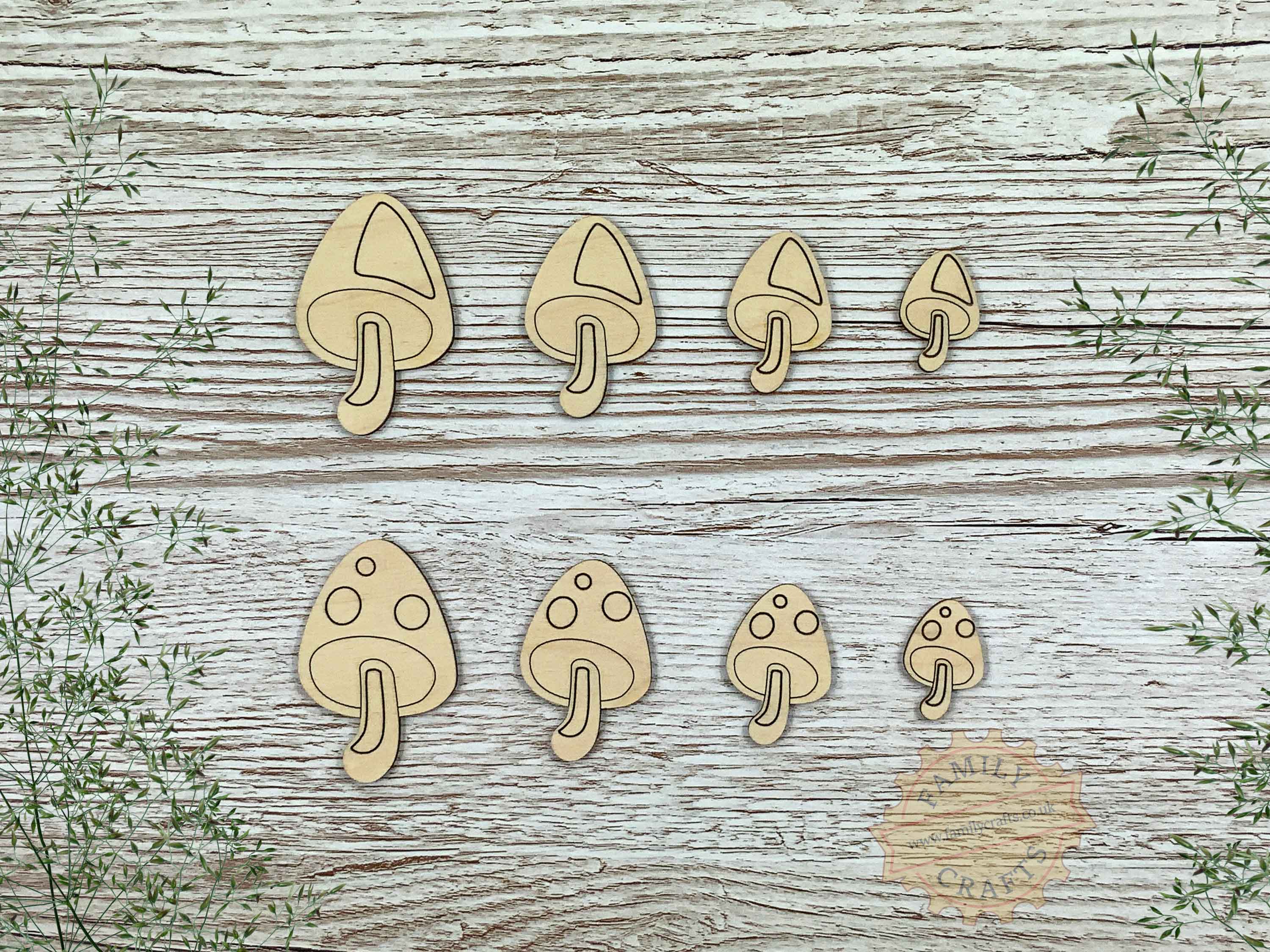 Toadstool Craft Shapes