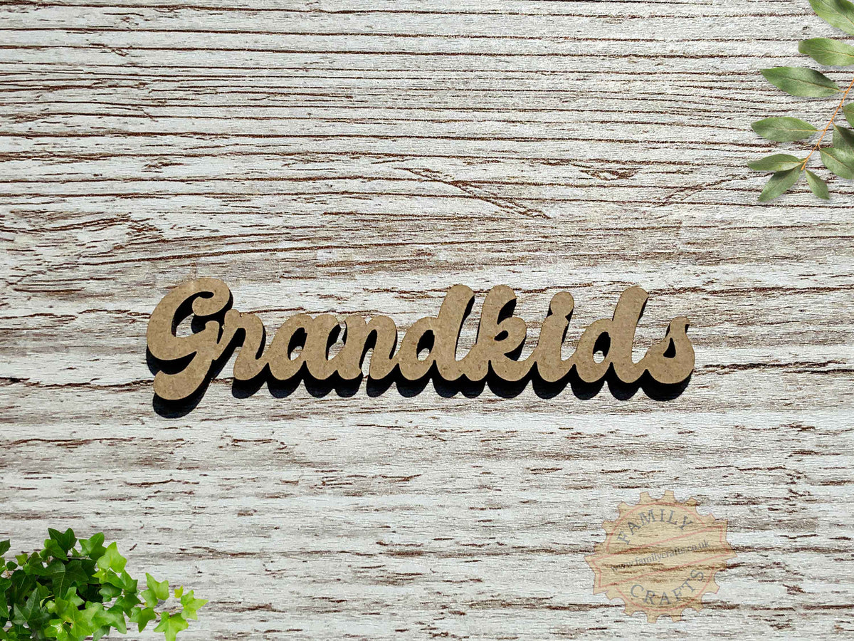 Family Tree Word Option Packs - Grandkids
