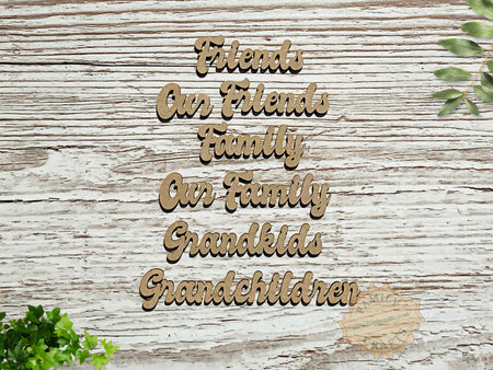 Family Tree Word Option Packs