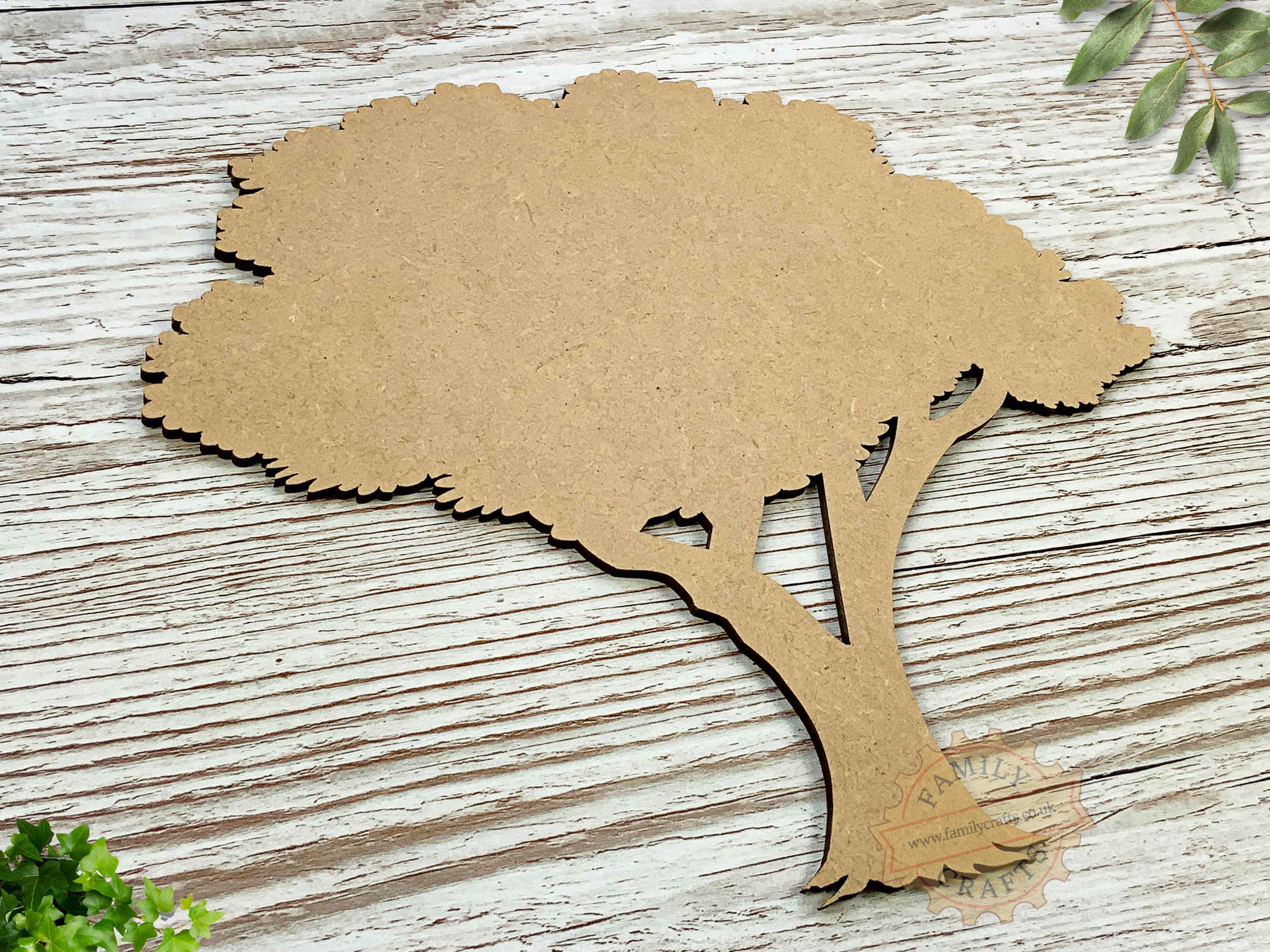 MDF Full Leaf Family Tree Craft Shape