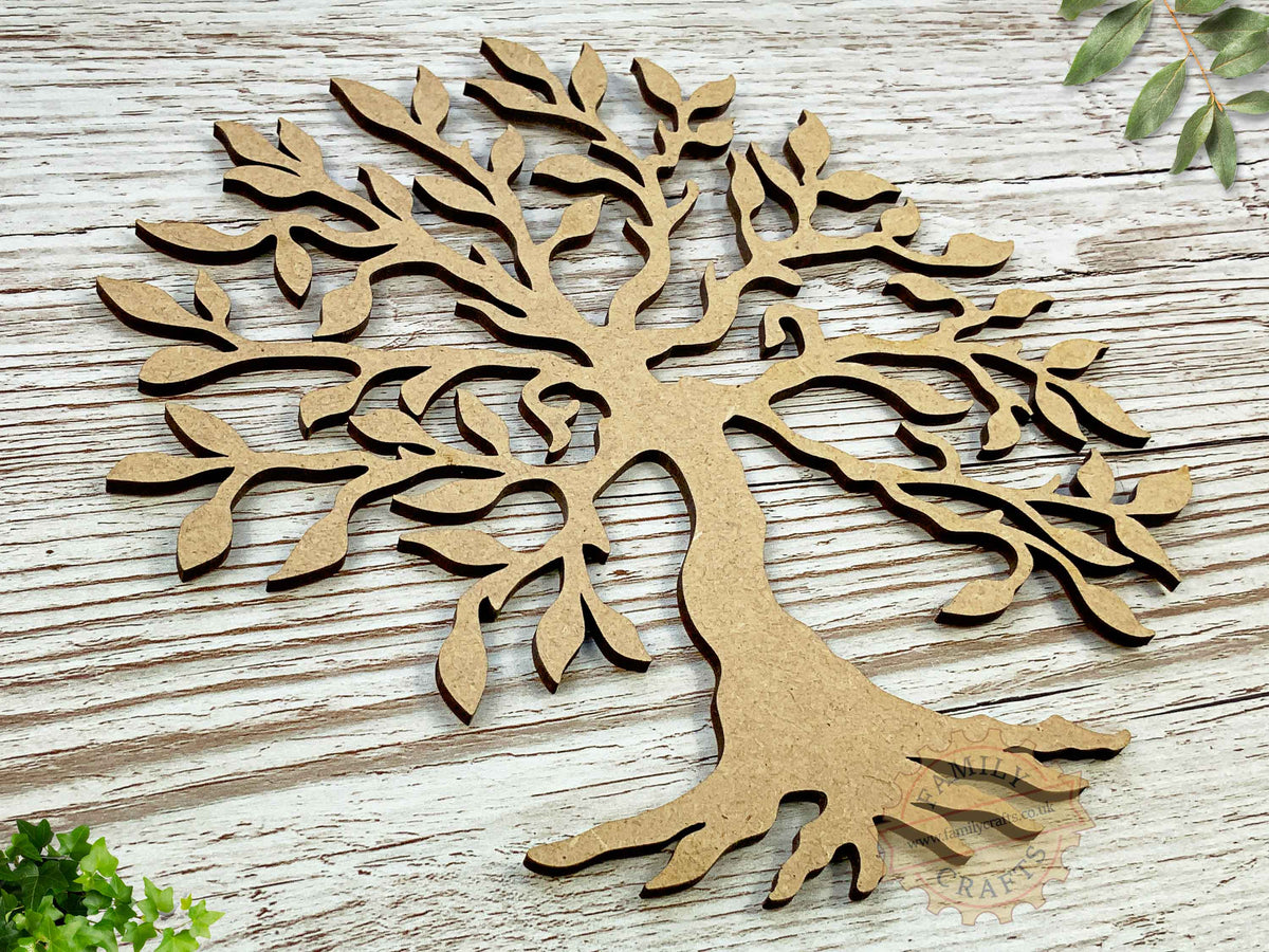 Rustic Family Tree Craft Shape - Embrace Vintage Charm