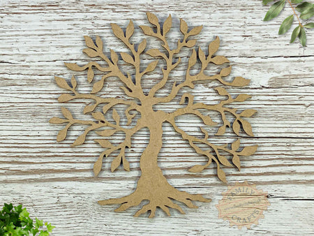 DIY Rustic Family Tree Craft Shape
