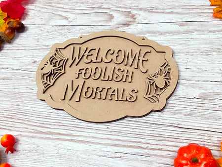 Sinister Halloween Wall Plaque