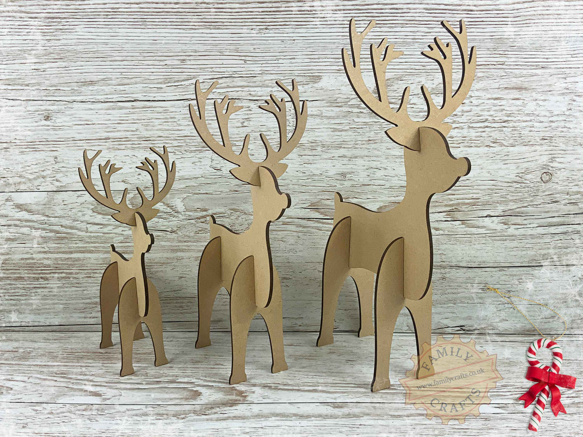 Freestanding Christmas Reindeer Set