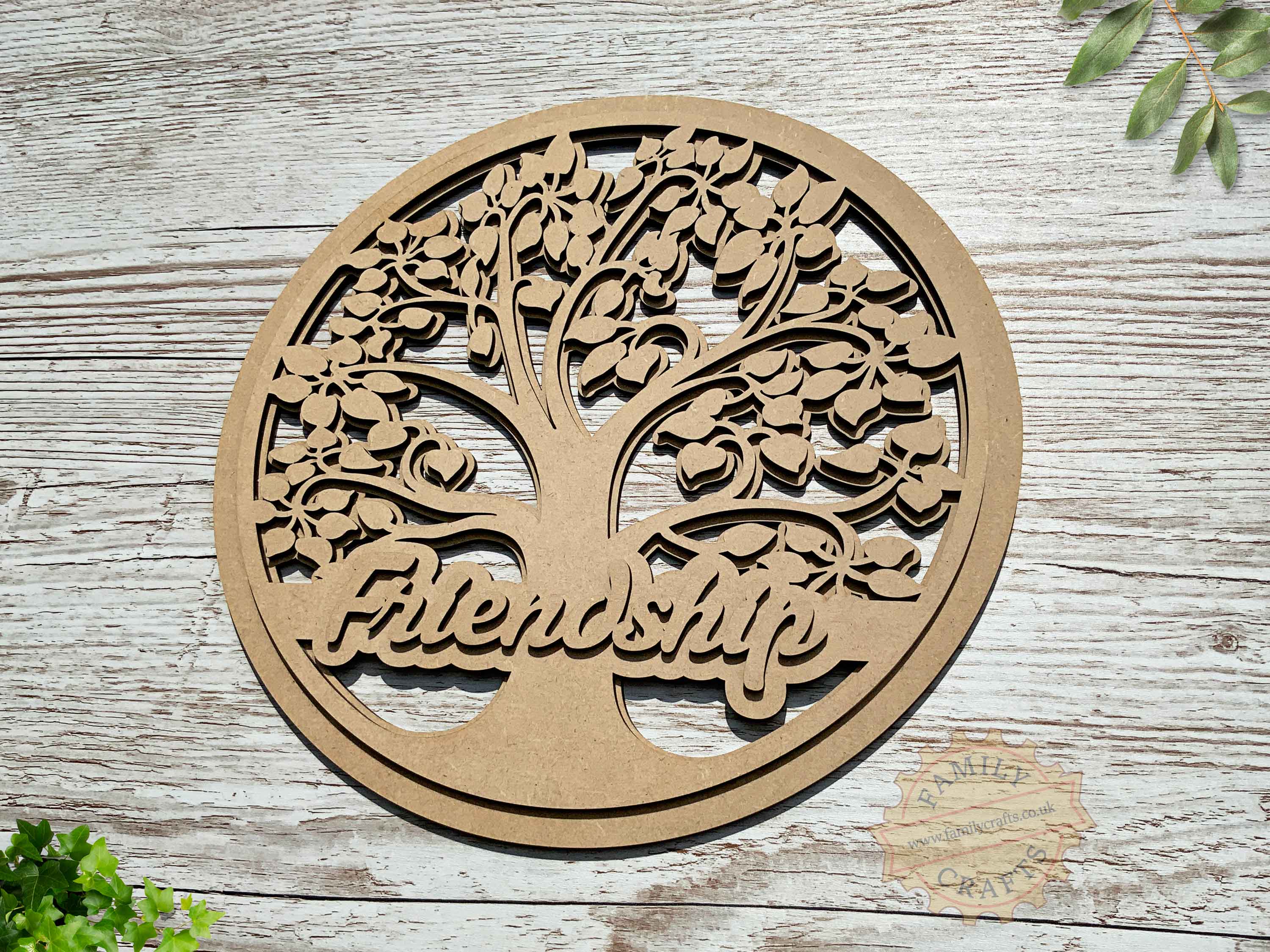 Custom Word Layered Tree of Life Family Tree