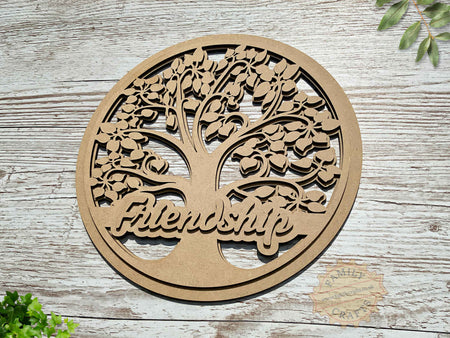 Custom Word Layered Tree of Life Family Tree