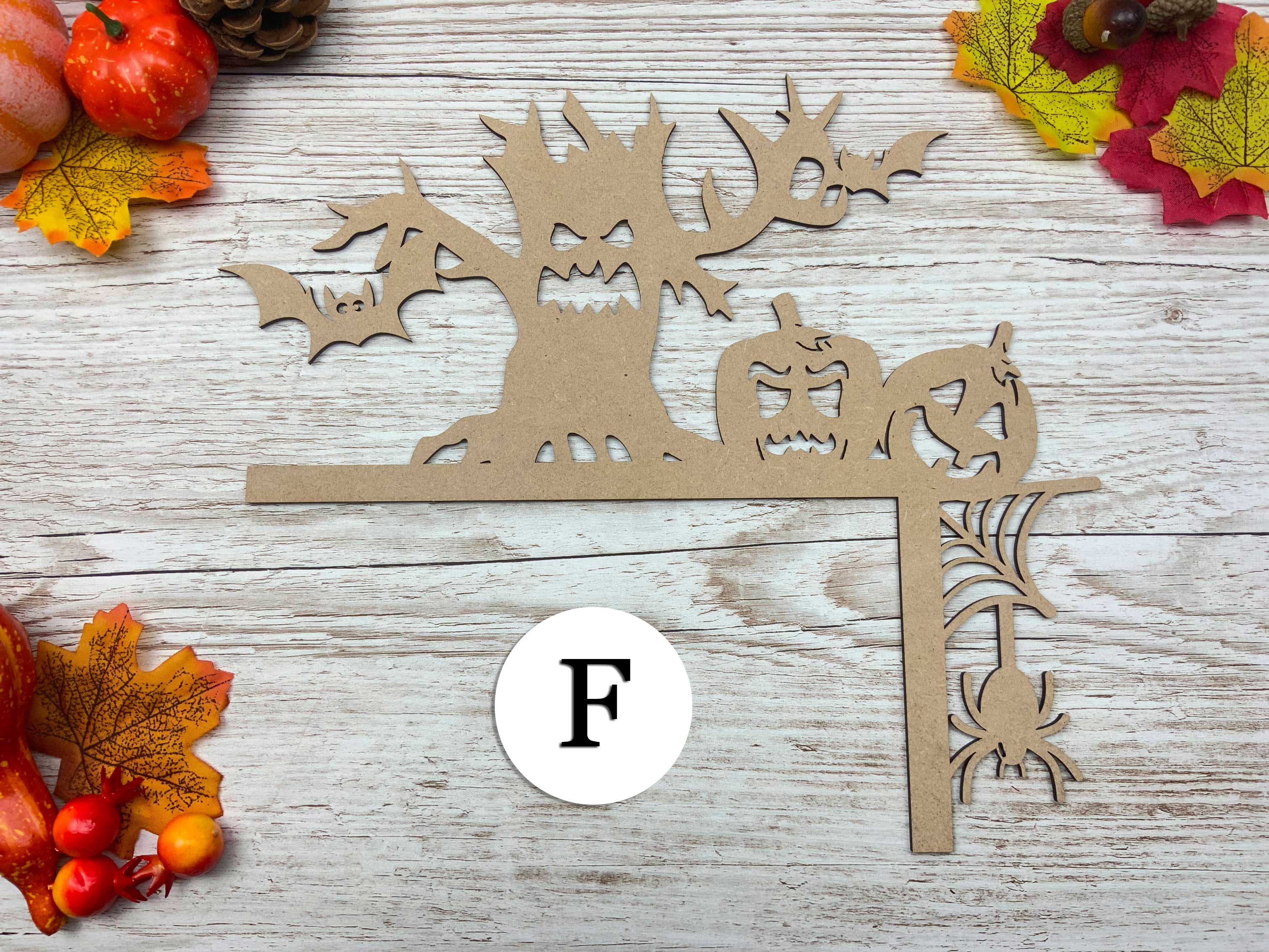 Spooky Halloween Door Corners - Option F