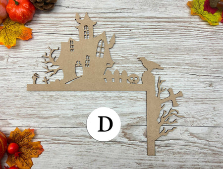Spooky Halloween Door Corners - Option D