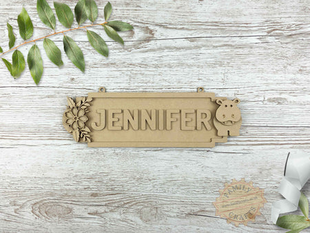 Jungle Themed Door Sign