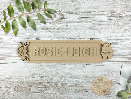 Personalised Jungle Door Sign