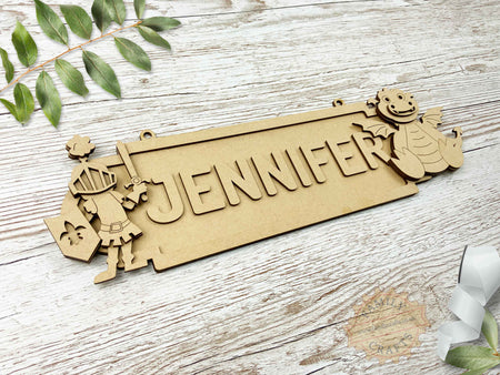 Personalised Dragon Door Sign