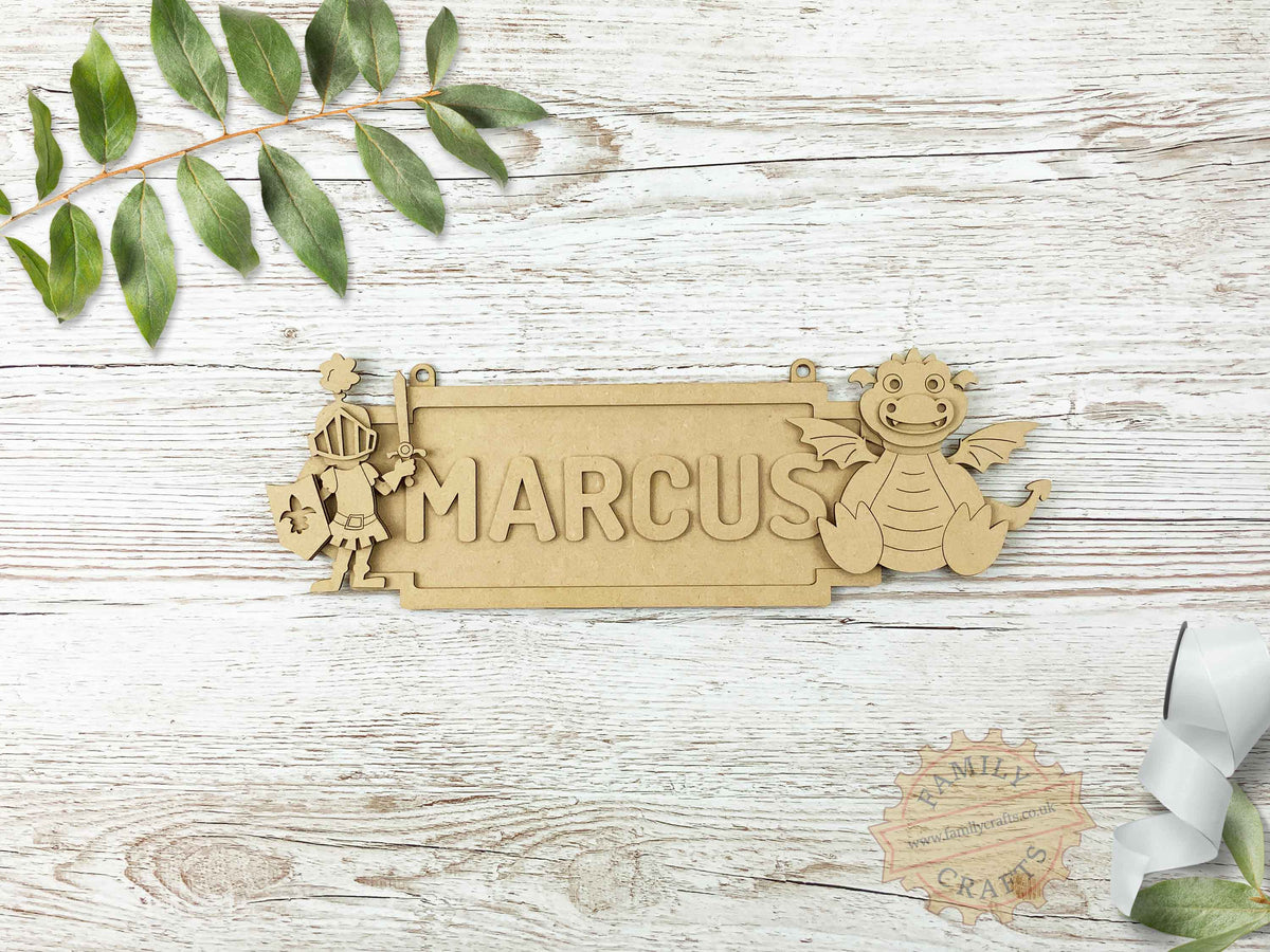Custom Dragon Themed Door Sign