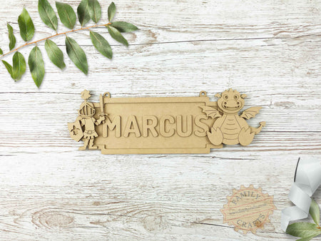Custom Dragon Themed Door Sign