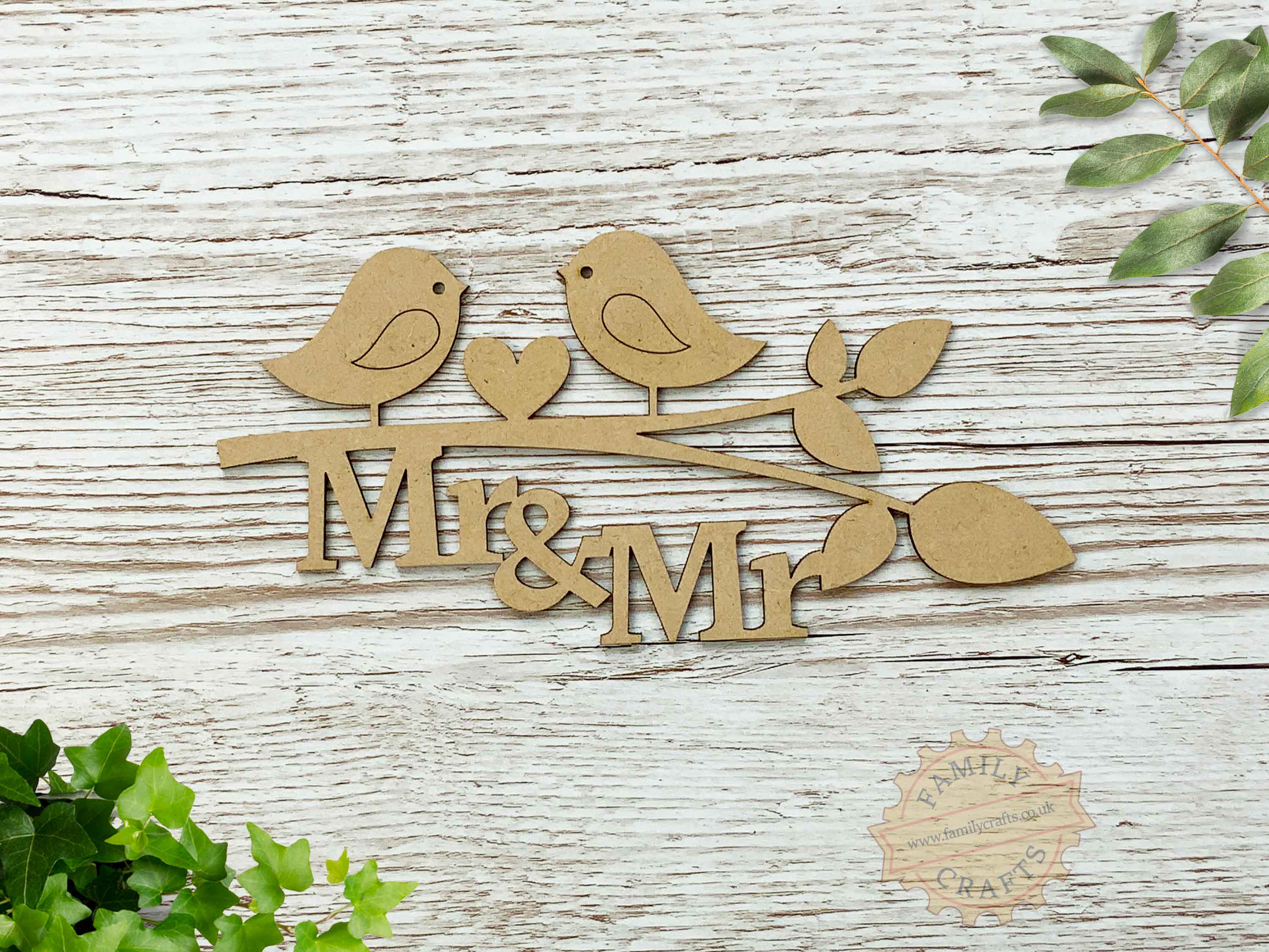 Love Birds Branch Mr and Mr