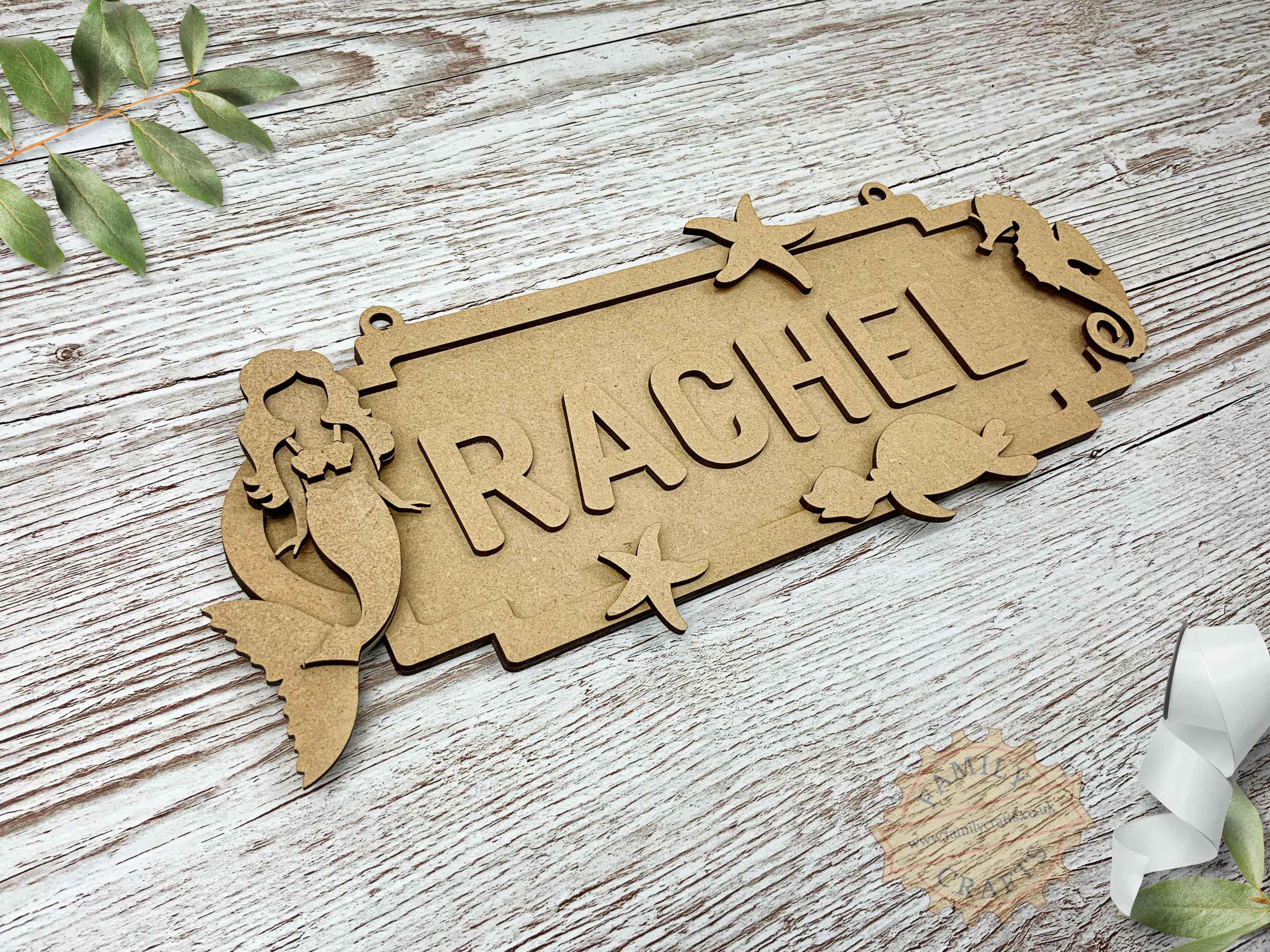 Personalised Mermaid Name Sign