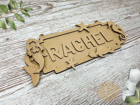 Personalised Mermaid Name Sign