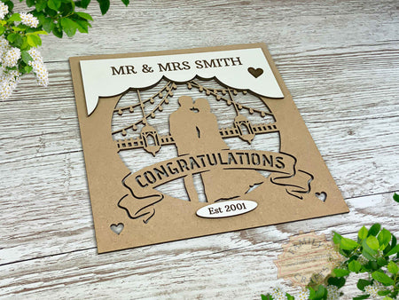 Personalised Congratulations Box Frame Insert