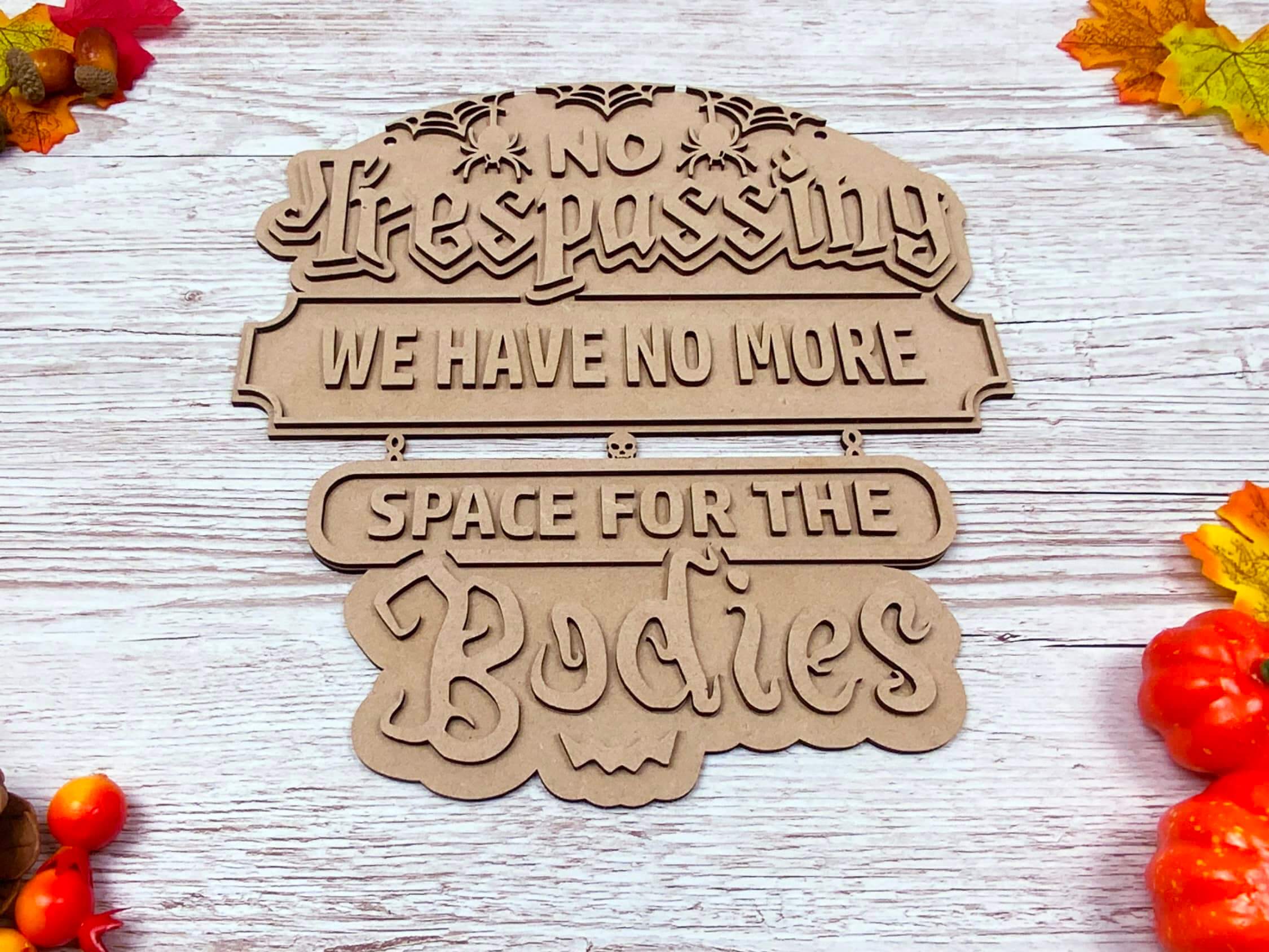 Spooky Home Accessories Plaque