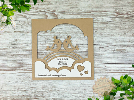 Box Frame Insert Mr & Mr