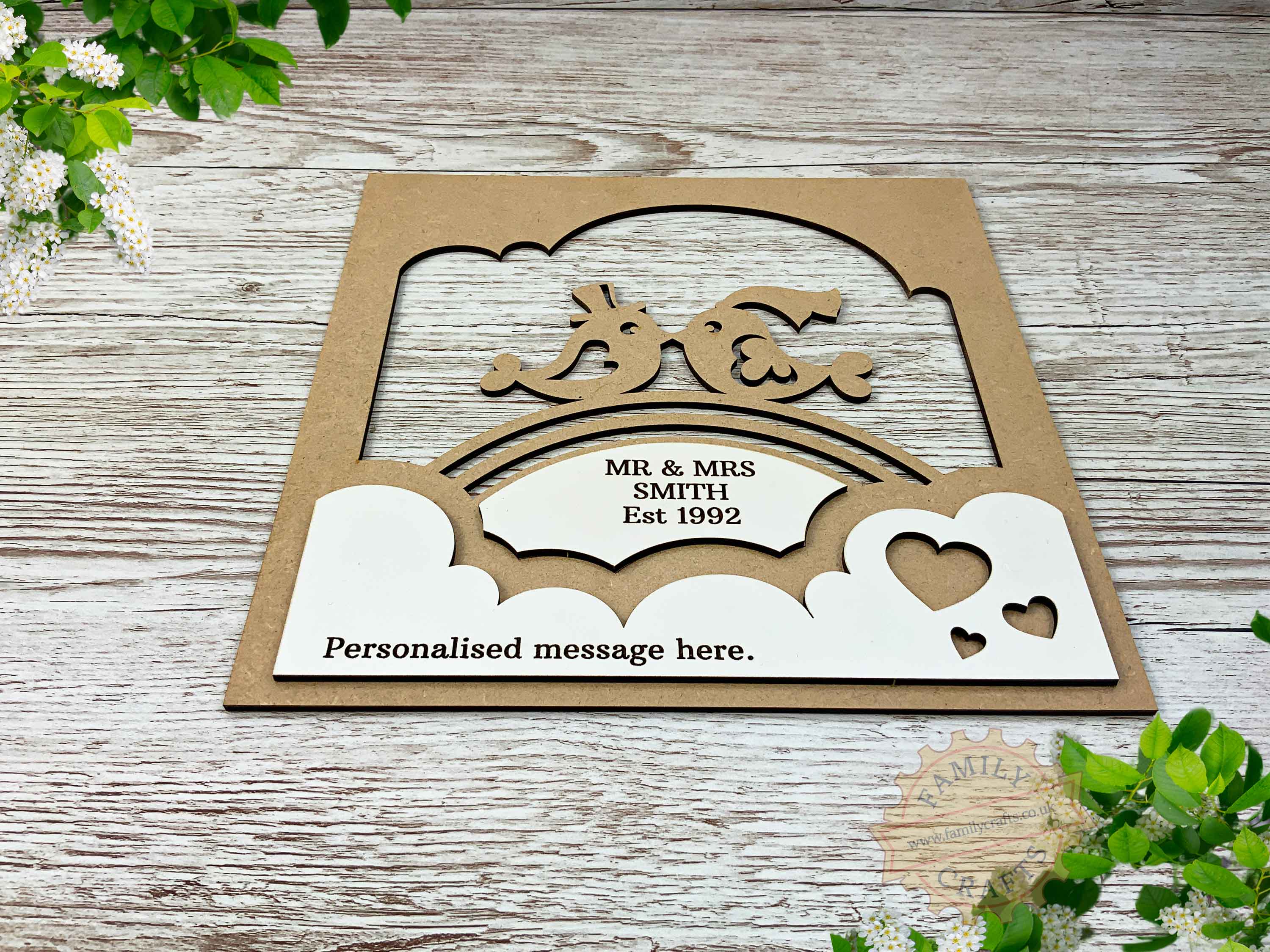 Personalised Box Frame Insert