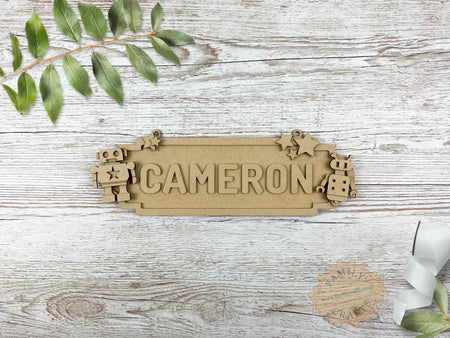 Personalised Robot Child's Decor