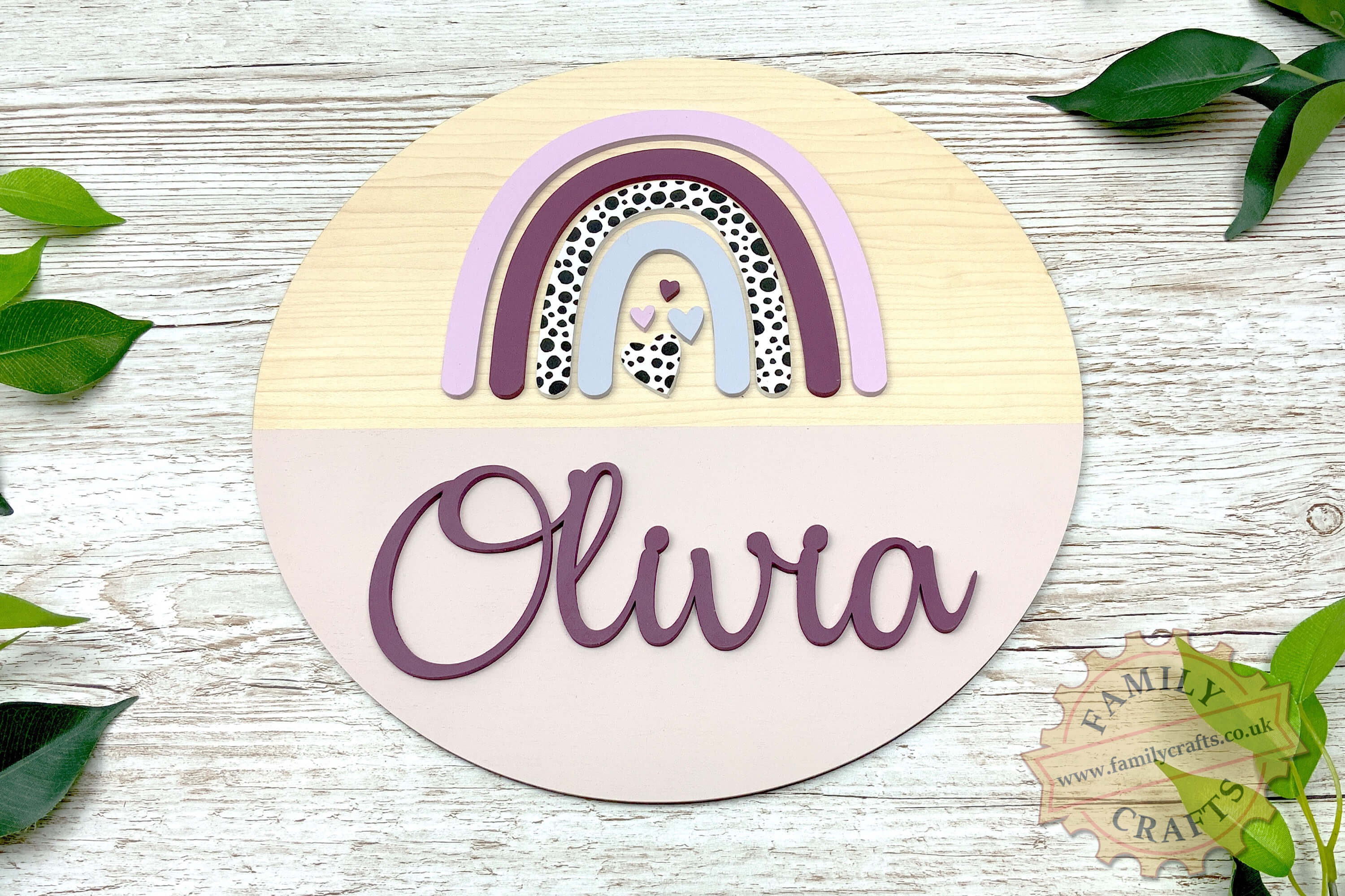 Personalised Rainbow Name Sign