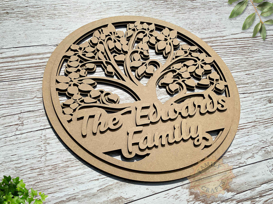 Personalised Tree of Life Family Tree