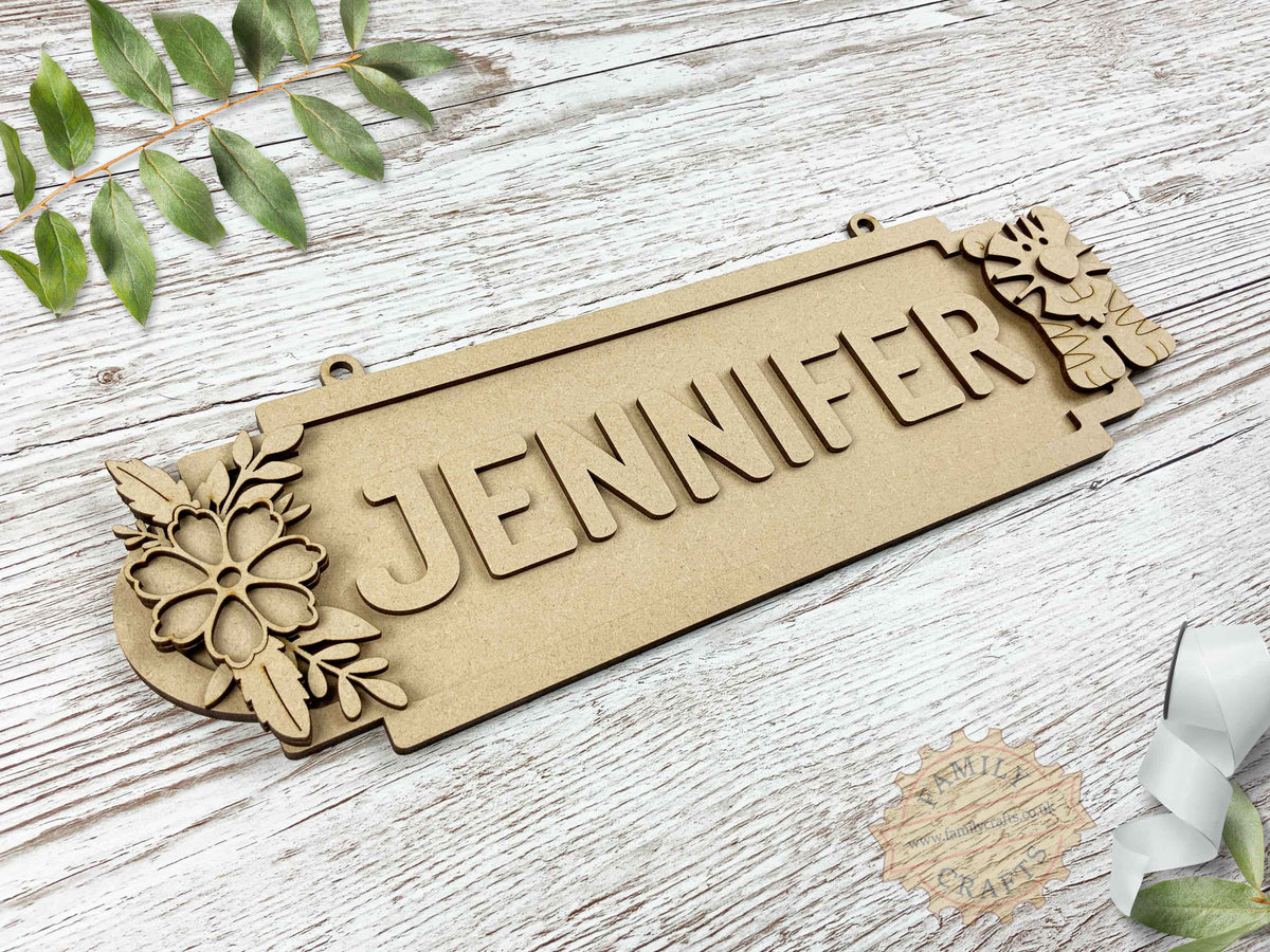 Custom Tiger Kids Door Sign